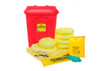 Kit Antiderrames 20 Galones con Contenedor de Plástico - Líquidos Agresivos HazMat