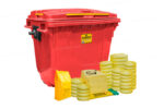 Kit Antiderrames Extra Large 290 Galones con Contenedor de Plástico - Líquidos Agresivos HazMat
