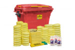 Kit Antiderrames Large 174 Galones con Contenedor de Plástico - Líquidos Agresivos HazMat