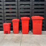 Bote de Basura 80 Lts. / 20 Galones color Rojo - Imagen 10