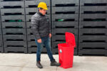 Bote de Basura 80 Lts. / 20 Galones color Rojo - Imagen 9