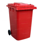 Bote de Plastico 360 Lts. / 95 Galones color Rojo