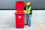 Bote de Plastico 360 Lts. / 95 Galones color Rojo - Imagen 7