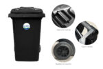 Ecobin® Bote de Basura 360 Lts. / 95 Galones Color: Negro - Imagen 3
