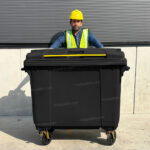 Bote de Basura 660 Lts. / 174 Galones color Negro - Imagen 7