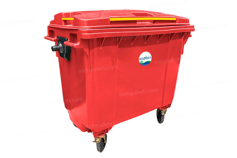 8015-BB-02_b Ecobin® Bote de Basura 660 Lts. / 174 Galones Color: Rojo - Imagen 1