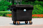 Contenedor de Basura 1100 Lts. / 290 Galones color Negro - Imagen 10