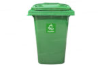 Bote de Basura 360 Lts. / 95 Galones color Verde para Residuos Orgánicos