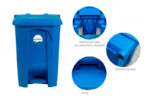 Bote de Basura 80 Lts. / 20 Galones Color Azul - Imagen 6