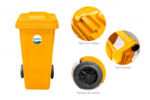Ecobin® Bote de Basura 240 Lts. / 65 Galones Color: Amarillo - Imagen 6