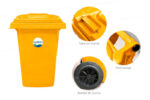 Ecobin® Bote de Basura 360 Lts. / 95 Galones Color: Amarillo - Imagen 5
